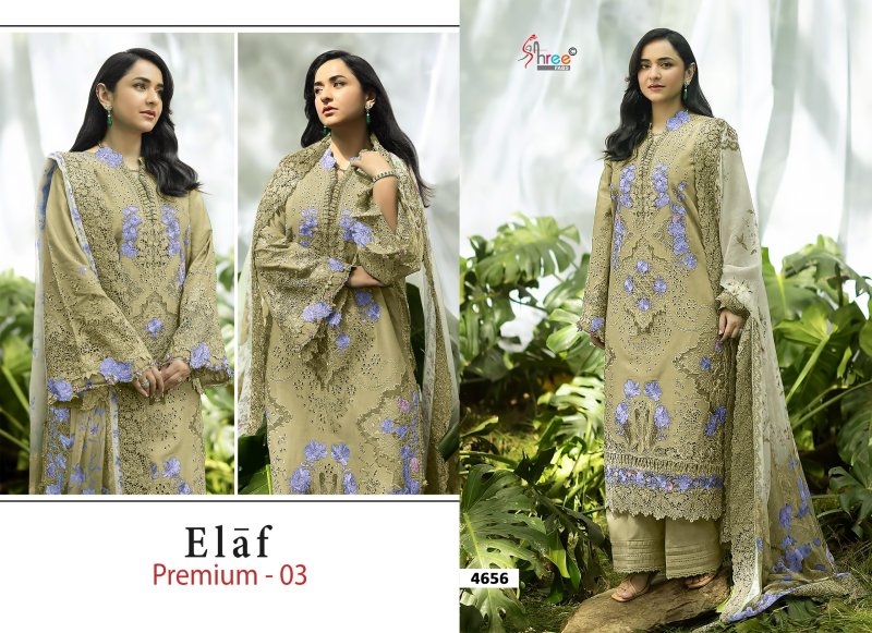 Elaf Premium Vol 3 By Shree Cotton Dupatta Dress Material 